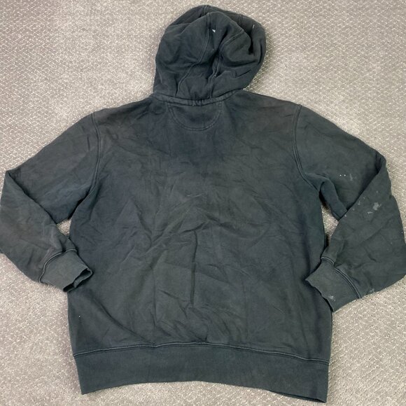 Lot of 2 Carhartt Rain Defender Hoodie Men's Large Blue Black Distressed Paint - Picture 11 of 15
